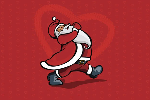 Santa love's parade Royalty Free Stock Illustrations