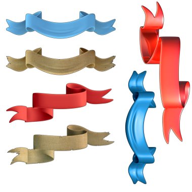 3D - banners clipart