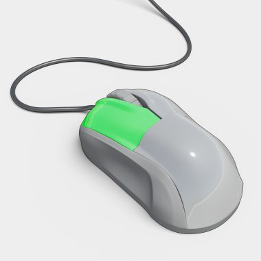 3D - kırmızı fare düğmesi