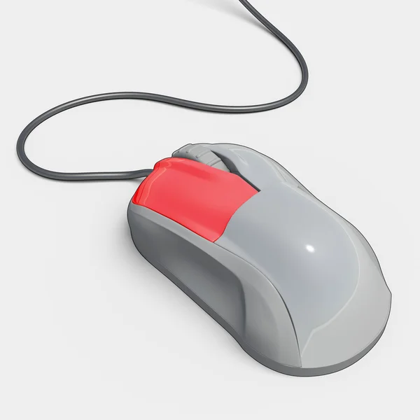 stock image 3D - Red mouse button