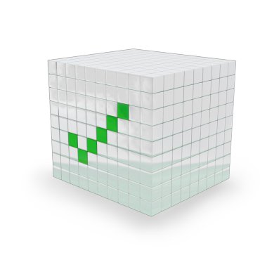 3D - I agree cube clipart
