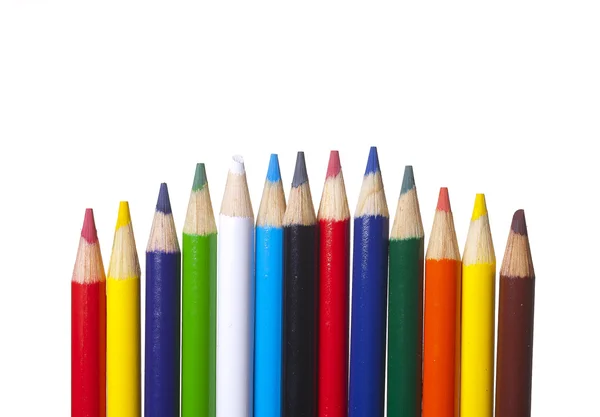 Multi gekleurde potloden. — Stockfoto