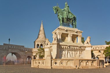 Stephen I Statue Budapest Hungary clipart