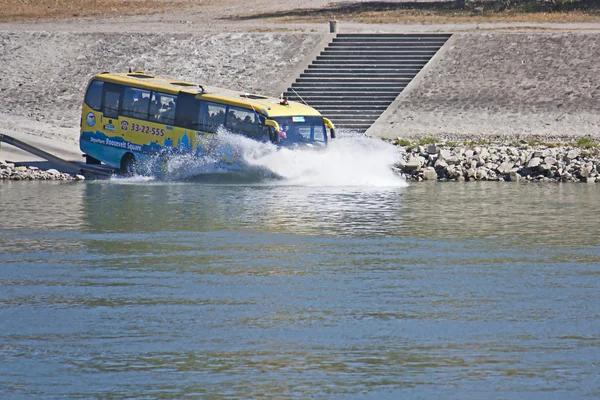 stock image Amphibious bus Budapest Danube 09_11_2011