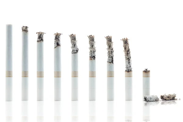 Burning Cigarettes — Stock Photo, Image