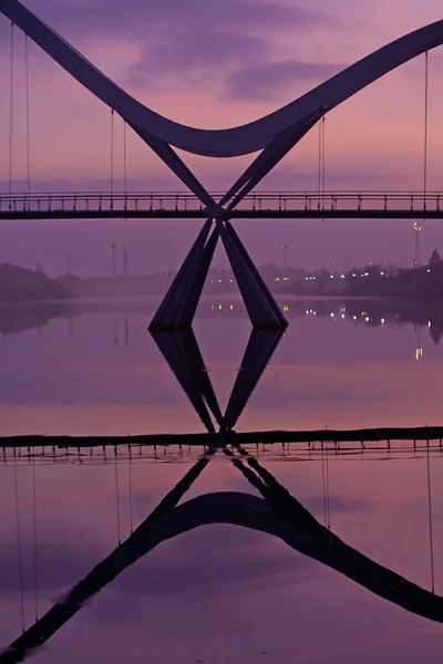 Infinity bridge detalj stockton på tees — Stockfoto