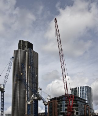 Londra şehri. modern binalar city çevresinde