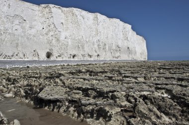 Bay at Seven Sisters, UK. clipart