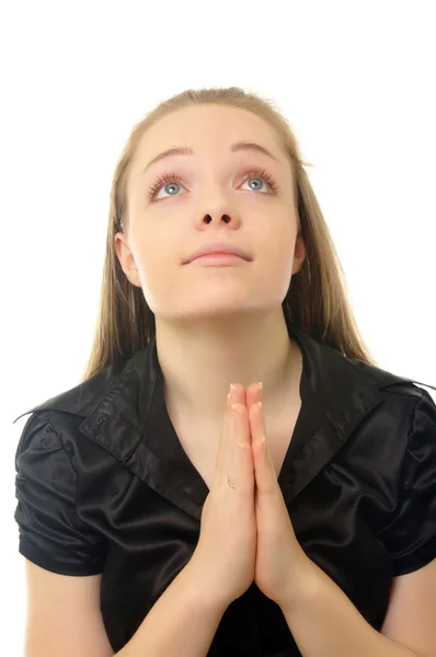 Praying girl — Stock Photo, Image
