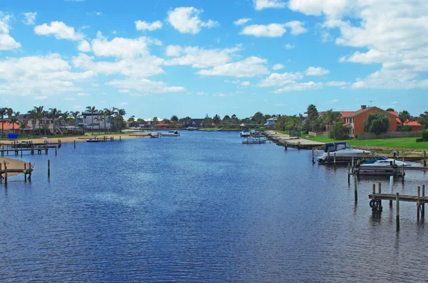 stock image Boats and houses