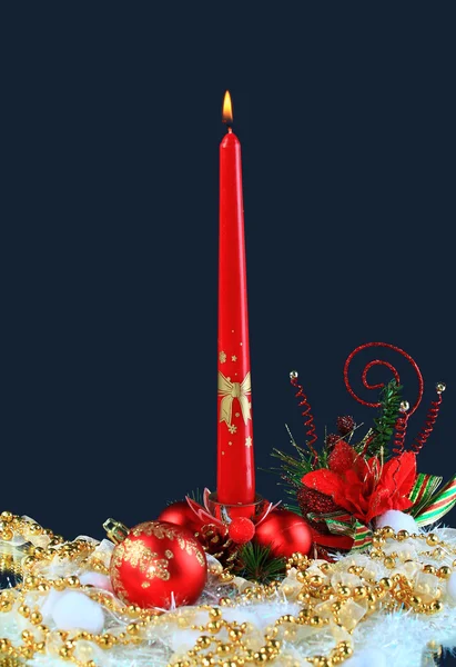 Luz de vela de Natal — Fotografia de Stock