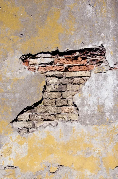 Grunge et fissuré vieux mur — Photo