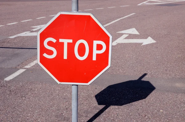 Segnaletica stradale stop — Foto Stock