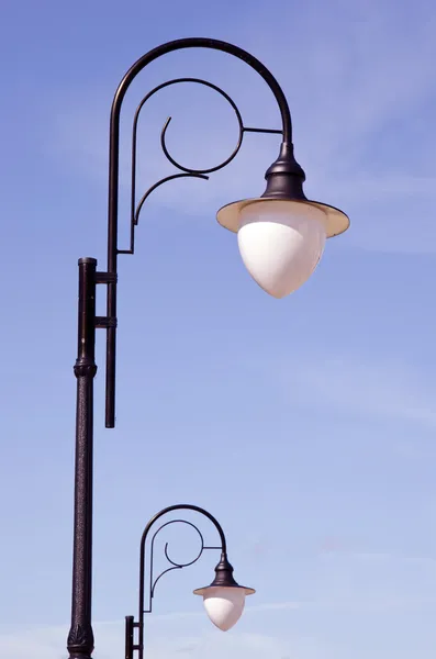 Retro lampy uliczne — Zdjęcie stockowe