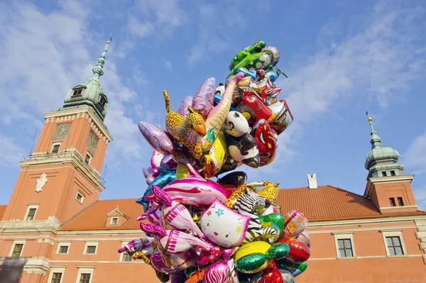 ポーランドの首都ワルシャワの風船 — ストック写真