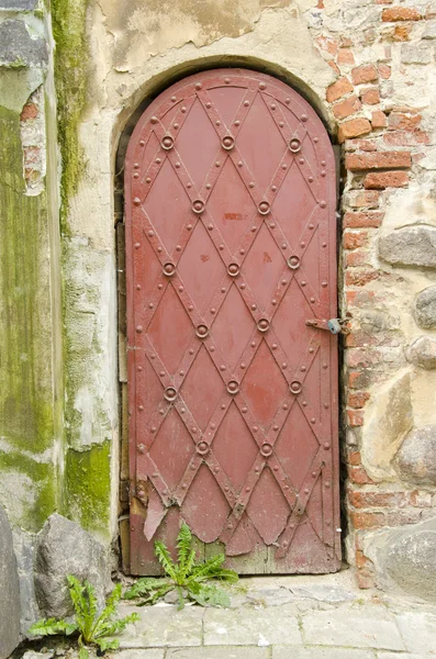 Vintage σιδερένια πόρτα — Φωτογραφία Αρχείου
