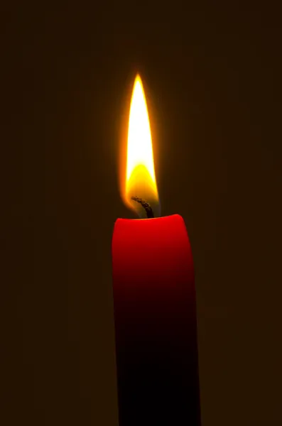 Червоний Свічка полум'я — стокове фото