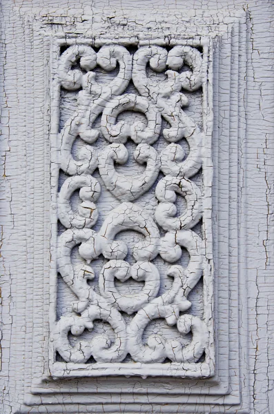Idade esculpida porta fragmento fundo — Fotografia de Stock