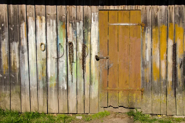 오래 된 농장 건물 벽 — 스톡 사진