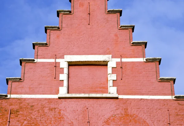 Historical house fragment in Belgium — Stock Photo, Image