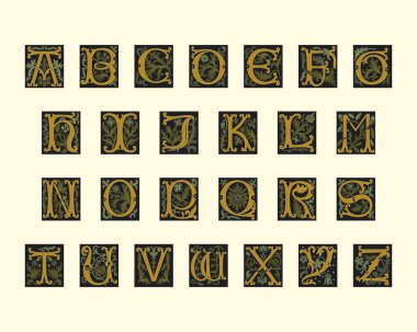 Alphabet of early 16th century