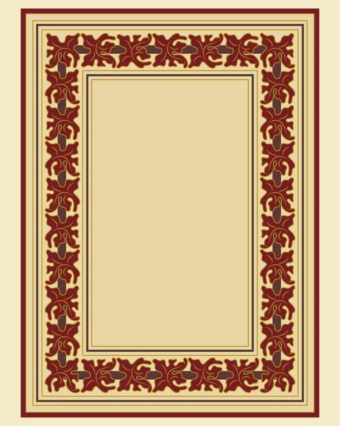 Ornamental border frame — Stock Vector