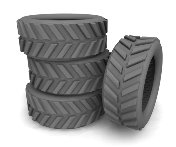 Tampas de pneu de automóvel — Fotografia de Stock