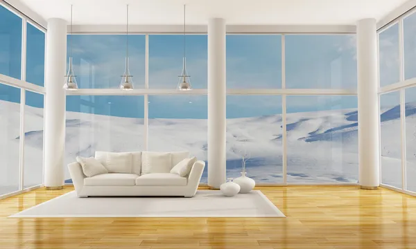 stock image Winter Interior