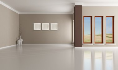 Empty interior clipart