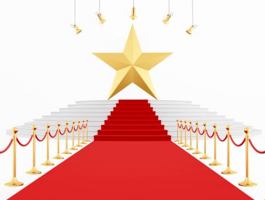 Golden Star on the top clipart