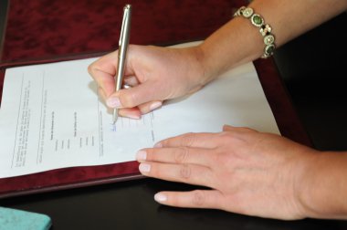 Civil wedding - signature - clipart