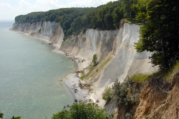 Chalk cliffs on rügen — Stock Photo, Image