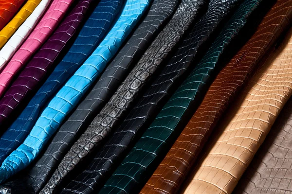 Rainbow of leather — Stock Photo, Image
