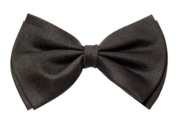Male black bow tie — Stock Photo, Image