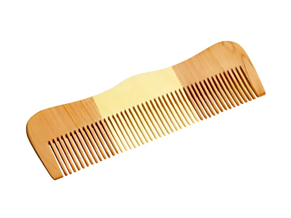 Pente de madeira para o cabelo — Fotografia de Stock