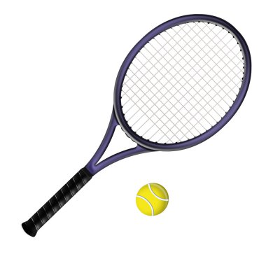 Raquette de tennis clipart