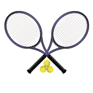 Raquettes de tennis clipart