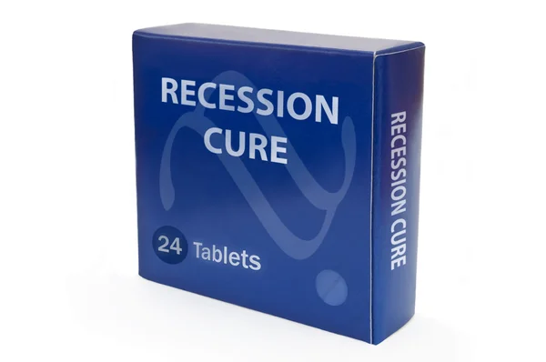 Koncepcja pomocy recesji. — Zdjęcie stockowe
