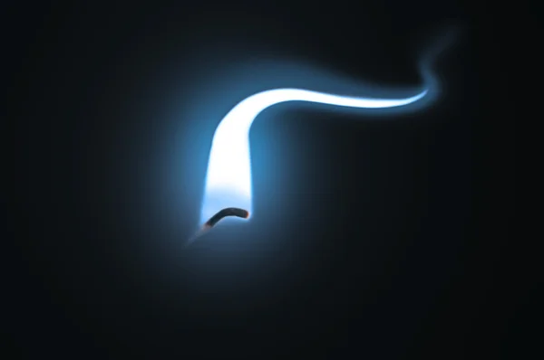 Иллюзия голубого огня . — стоковое фото