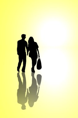 Relationship journey concept. clipart