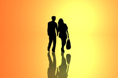 Relationship journey concept. clipart