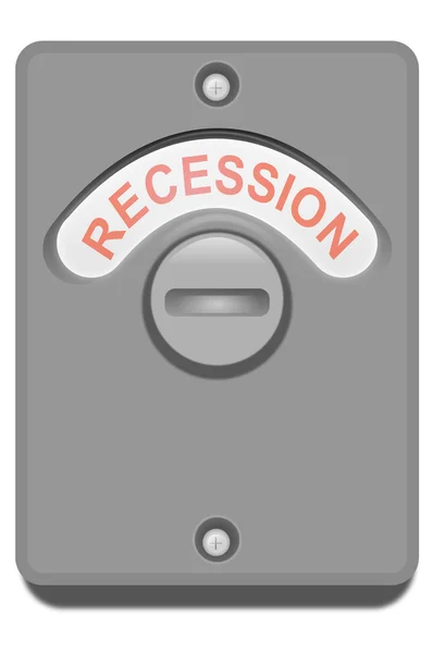 Koncepcja recesji. — Zdjęcie stockowe