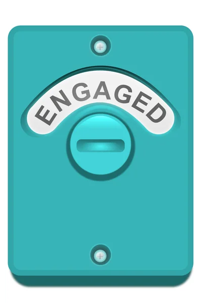 Engaged lock. — Stock Photo, Image