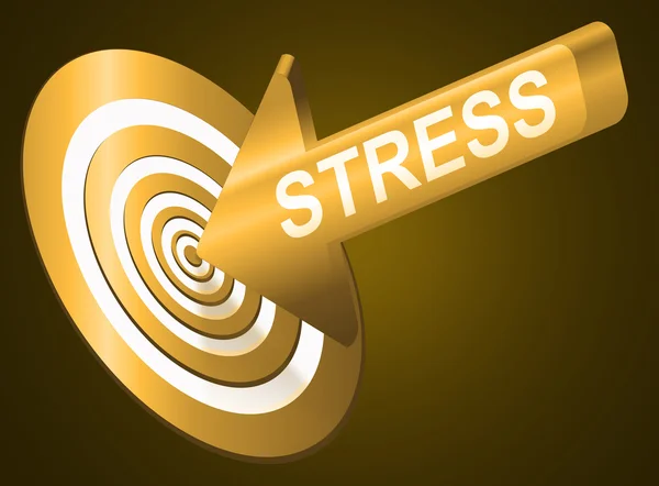 Obiettivo lo stress . — Foto Stock