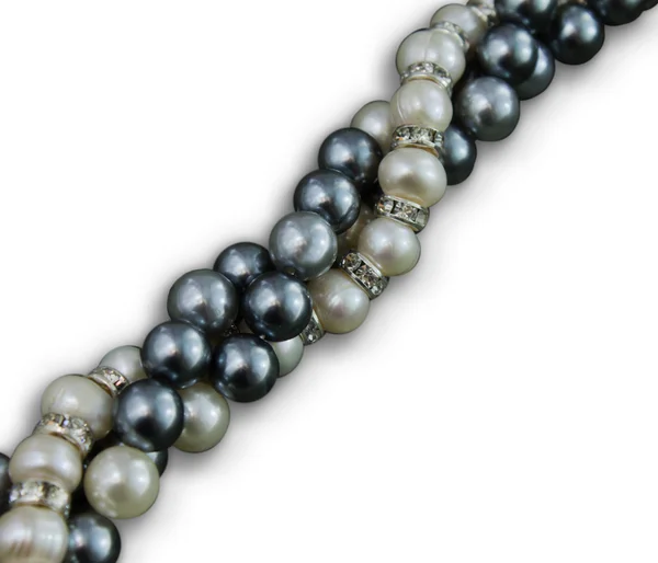 Pearls on white — Stock Photo, Image