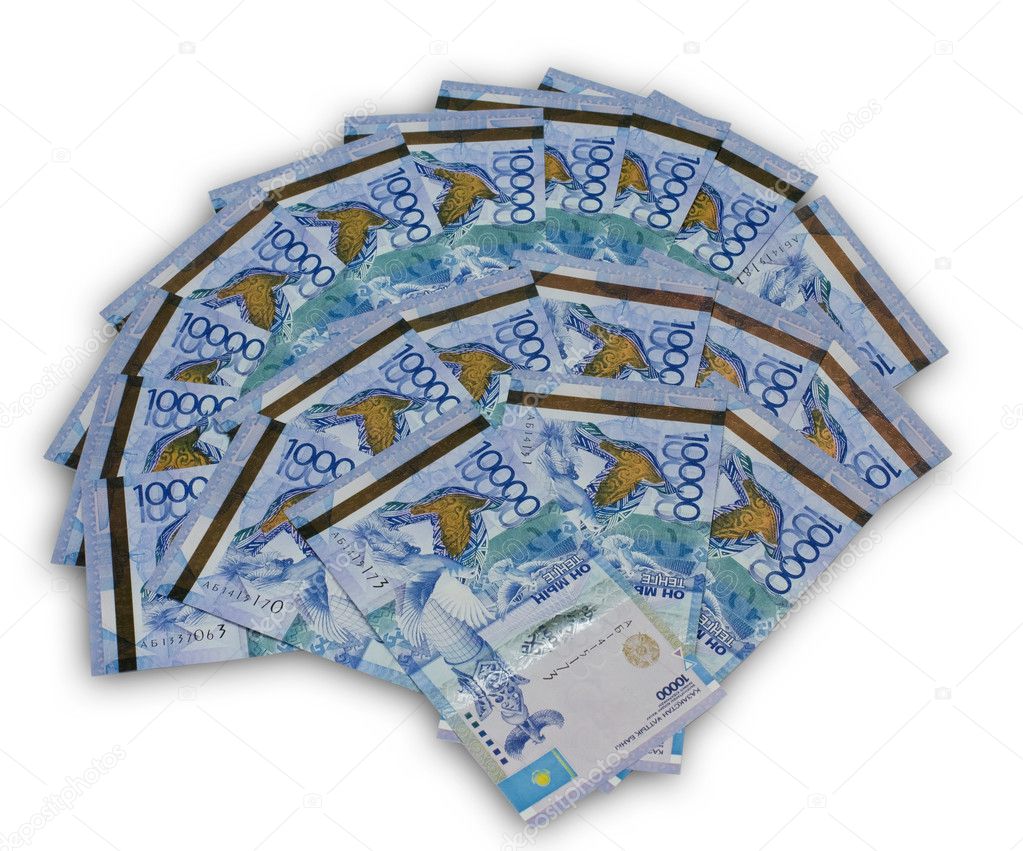 A fan of ten thousand Kazakhstan currency