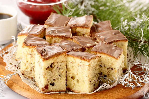Torta con uvetta — Foto Stock