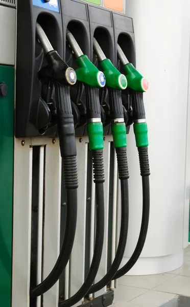 Column for refueling vehicles with gasoline — Stock Photo, Image