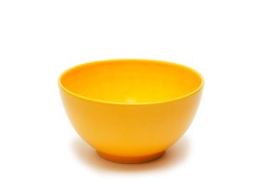 A bowl of yellow color clipart