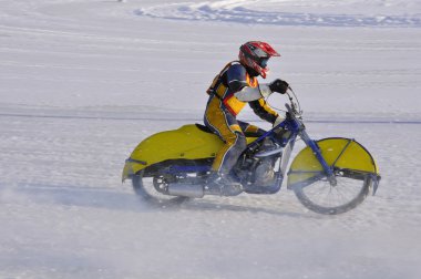 Race the ice speedway, accelerates clipart